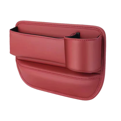 Car Seat Organizer Leather Multifunction Console Crevice Filler Car Interior Storage Pocket Car Seat Side Drink Phone Holder