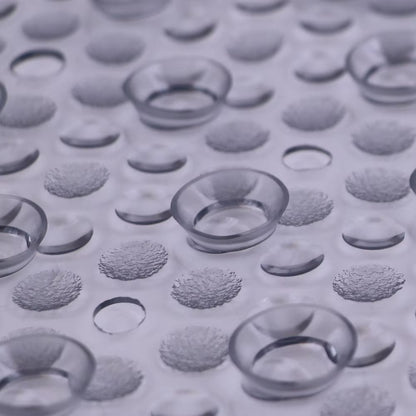 Durable Oval Bubble Bath Mat with Suction Cups Slip-Resistant Design Secure Shower Experience Easy Machine Wash Non-Textured