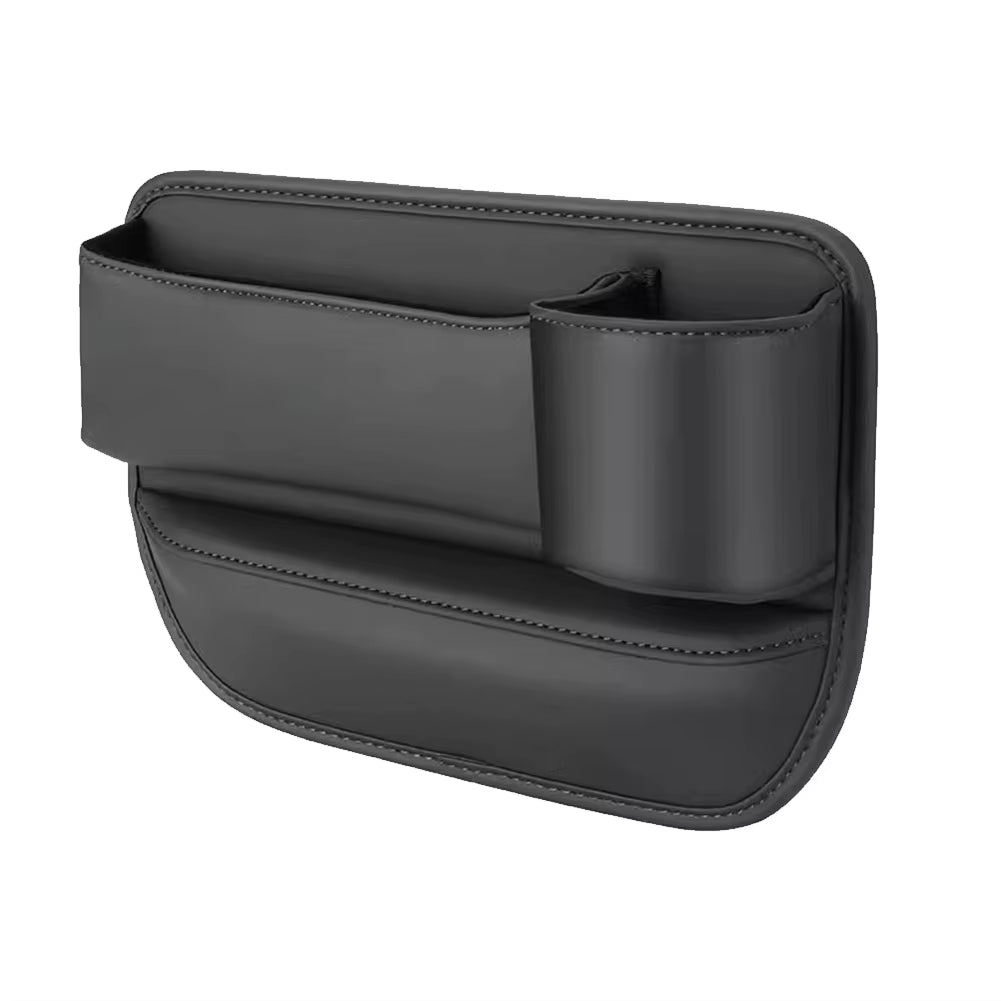 Car Seat Organizer Leather Multifunction Console Crevice Filler Car Interior Storage Pocket Car Seat Side Drink Phone Holder