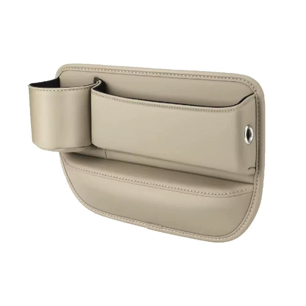 Car Seat Organizer Leather Multifunction Console Crevice Filler Car Interior Storage Pocket Car Seat Side Drink Phone Holder