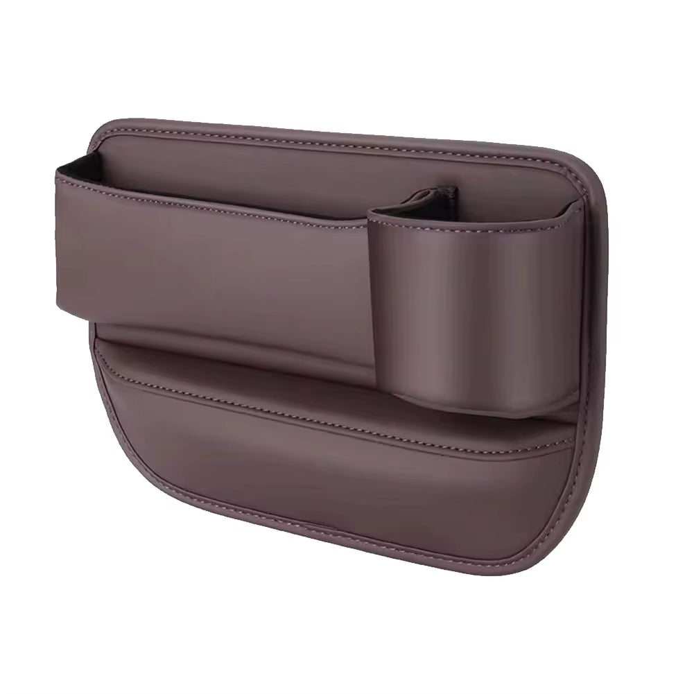 Car Seat Organizer Leather Multifunction Console Crevice Filler Car Interior Storage Pocket Car Seat Side Drink Phone Holder