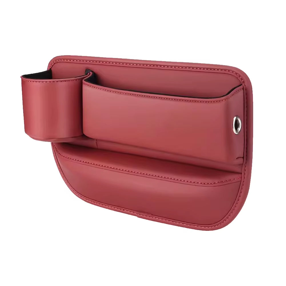 Car Seat Organizer Leather Multifunction Console Crevice Filler Car Interior Storage Pocket Car Seat Side Drink Phone Holder